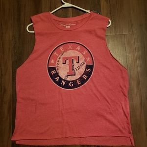 Wright & Ditson Texas Rangers Baseball Tank Top